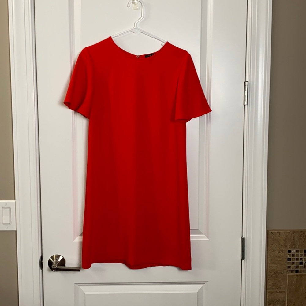 Above knee red dress
